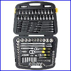 120-Pieces STANLEY 91-931 Master Tool Set Mechanic Tool Kit for Professional Use