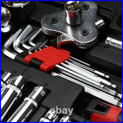 121Pcs Premium Socket Ratchet Wrench Screwdriver Hand Tool Set With Storage Case