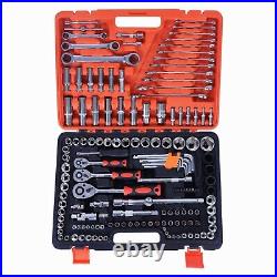 150 Pieces Hand Tool Set for Car Repair Ratchet Spanner Wrench Socket Kit