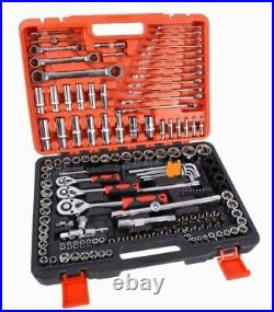 150pcs Mechanic Tool Kit and Socket Set With Case 1/2 & 1/4 & 3/8 Drive Ratchet