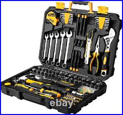 158 Piece Tool Set-General Household Hand Tool Kit, Auto Repair Tool Set, with P