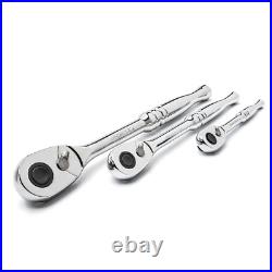 1/4 In, 3/8 In. And 1/2 In. 72-Tooth Ratchet Mechanics Tool Set with Chest 244
