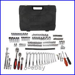 216Pcs Mechanic Tool Set 1/4 3/81/2 Socket Ratchet Wrench Universal Joint Kit