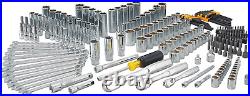 247-Piece Mechanic Tool Set 1/4 3/8 1/2 Drive SAE Ratchets Sockets Hex Keys