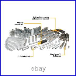 247-Piece Mechanic Tool Set 1/4 3/8 1/2 Drive SAE Ratchets Sockets Hex Keys