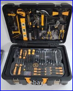 258 Piece Tool Kit Hand Tool Set with Rolling Mechanic Case Trolley Portable