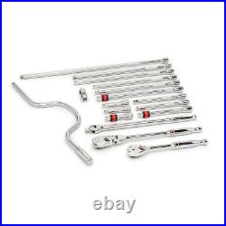 3/8 In. Drive 90-Tooth Ratchets and Drive Tool Set in EVA Foam Tray (17-Piece)