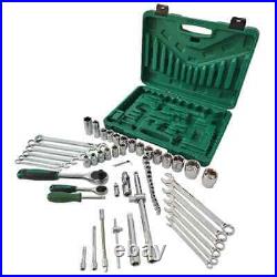 61-Piece Mechanics Tool Set 1/2 & 1/4 Socket Tool Set for Auto Repair Machine