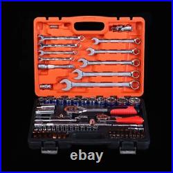 61pcs Wrench Socket Set Sleeve Combination Metalworking Auto Repair Tools Kit