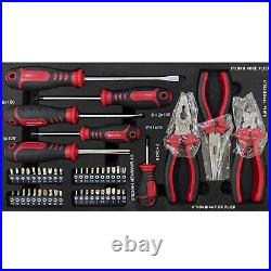 ARTMAN 439 Piece Mechanics Tool Set Socket Ratchet Kit with 3 Drawer Case Box