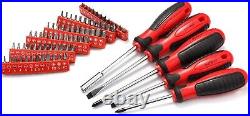 All In One Household Auto Repair Multi Tool Kit Set Storage Case 205 Piece