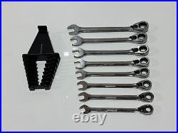 CASE IH Tools 8pc Metric 10mm-17mm Reversible Ratcheting Combination Wrench Set