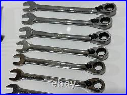 CASE IH Tools 8pc Metric 10mm-17mm Reversible Ratcheting Combination Wrench Set