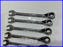 CASE IH Tools 8pc Metric 10mm-17mm Reversible Ratcheting Combination Wrench Set