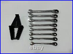 CASE IH Tools 8pc Metric 10mm-17mm Reversible Ratcheting Combination Wrench Set