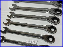 CASE IH Tools 8pc Metric 10mm-17mm Reversible Ratcheting Combination Wrench Set