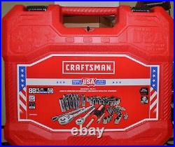 CRAFTSMAN 88-Piece SAE & Metric Polished Chrome Mechanics Tool Set MADE IN USA