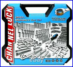Channel Lock Mechanics Tool Set 200 piece Ratchet Wrenches with Case