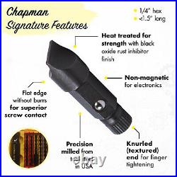 Chapman MFG #1000 ORANGE Mity Master Screwdriver Bit Set USA MADE