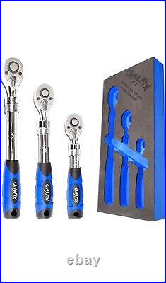 Chrisfix, 3 Piece Extendable Ratchet Set