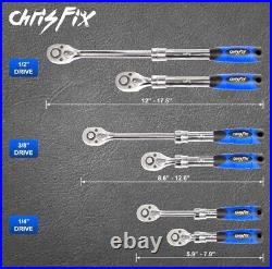 Chrisfix, 3 Piece Extendable Ratchet Set