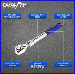 Chrisfix, 3 Piece Extendable Ratchet Set