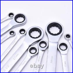 Combination Ratchet Gear Flexible Head Ratcheting Wrench Spanners Tool Sets