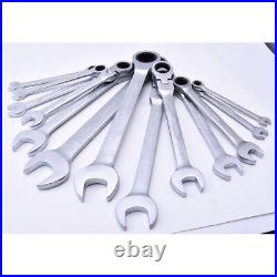 Combination Ratchet Gear Flexible Head Ratcheting Wrench Spanners Tool Sets