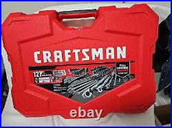 = Craftsman 121 PC Set SAE Metric Gunmetal Chrome 1/4 1/2 3/8 Drive