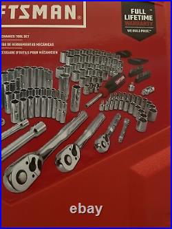 Craftsman 159 PC SAE/Metric Mechanic Socket Set 72 Tooth (1/4 3/8 1/2-in) New