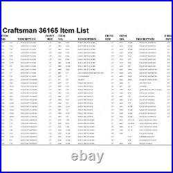 Craftsman 165-Piece Mechanics Tool Set with Case, Socket Hand Wrench SAE Metric