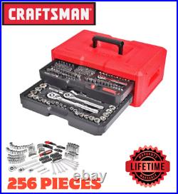 Craftsman 256 Piece Polished Chrome Mechanic's Tool Set With 2 Drawer Hard Case