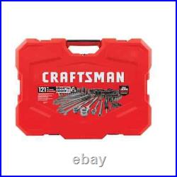 Craftsman CMMT12033 Gunmetal Chrome Mechanic Tool Set 121-Piece 1/4 3/8 & 1/2