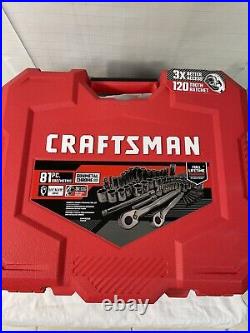 Craftsman CMMT82335 81 pc. Gunmetal Chrome Mechanic's Tool Set