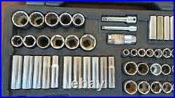 Craftsman USA 101 Pc Mechanics Socket Set 1/2 3/8 1/4 Metric SAE
