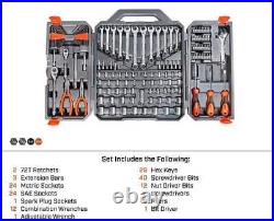 Crescent Mechanics Tool Set 1/4 + 3/8-Drive Multi-tool with Case (150-Piece)