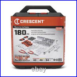 Crescent Tool CTK180 1/4 x 3/8 Drive 6 Point SAE/Metric Professional Tool Set