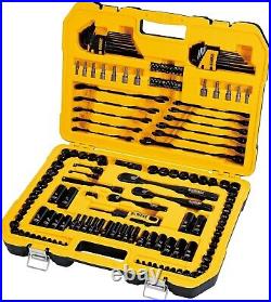 DEWALT DWMT45184 Black Chrome Mechanics Tool Set (184-Piece) with Hard Case