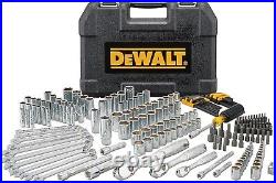DEWALT Mechanics Tool Set, 1/4, 3/8 & 1/2 Drive, SAE/Metric, 205-piece NEW