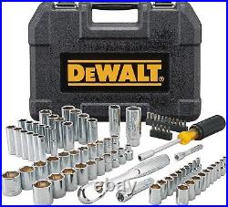 DEWALT Mechanics Tool Set Includes Ratchets Drill Bits Screwdriver 84 Piece