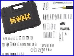 DEWALT Mechanics Tool Set Includes Ratchets Drill Bits Screwdriver 84 Piece