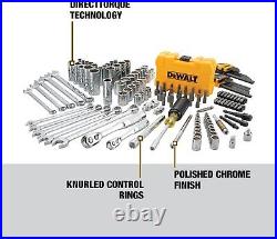 DEWALT Mechanics Tools Kit and Socket Set, 142-Piece, 1/4 & 3/8 Drive, MM/SAE