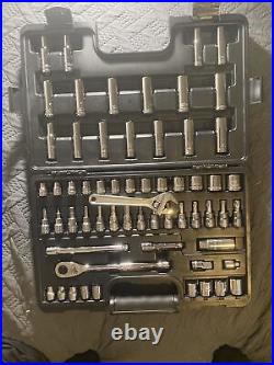 DURALAST 3/8in Drive Ratchet/Socket SAE/METRIC 60 Piece Tool Set #61-150 c-x