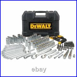 DeWALT DWMT81534 Durable Chrome SAE Quick Release Mechanics Tool Set 205pc