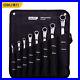 Deli 8pcs Double Head Ratchet Combination Wrenches Set Hand Tool Nut Spanner