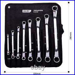 Deli 8pcs Double Head Ratchet Combination Wrenches Set Hand Tool Nut Spanner