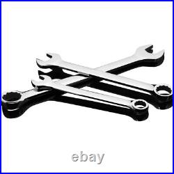 Dual Heads Ratchet Wrench Combination Spanner Open End and Plum 7/8/9/10mm-36mm