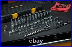 GEARWRENCH 56 Pc. 3/8 Drive 6 Pt. 120XP Mechanics Tool Set Standard & Deep S