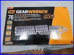 Gearwrench 76 Pc. 1/4 & 3/8 Drive 12 Pt. Standard & Deep Mechanics Tool