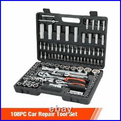 Hand Tool Set Socket Wrench Screwdriver Kit Car Repair Workshop Mechanical Case